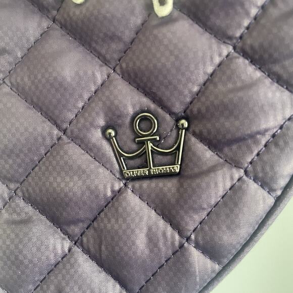 Oliver Thomas Backpack Womens Metallic blue Quilted Tennis Racket bag - Picture 5 of 16